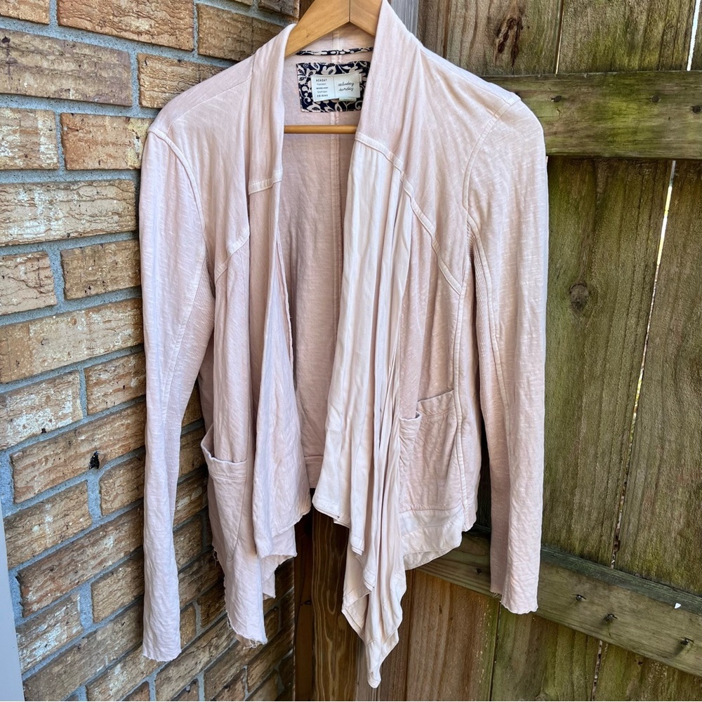 Saturday Sunday Women's Light Pink Drape Cardigan